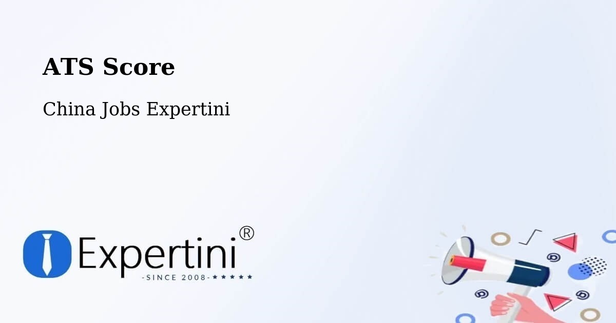 Resume ATS Score & Job Description Match Tool – Suzhou - China Jobs Expertini